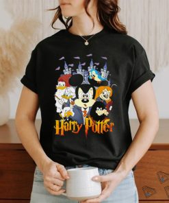 Mickey Mouse and Duck Donald Harry Potter shirt