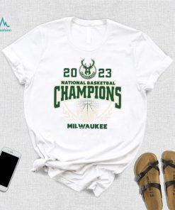 Milwaukee Bucks 2023 national basketball Champions team logo shirt