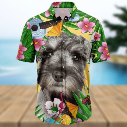 Miniature Schnauzer Summer Party Tropical Hawaiian Shirt For Men And Women
