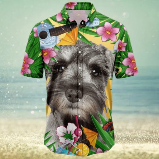 Miniature Schnauzer Summer Party Tropical Hawaiian Shirt For Men And Women