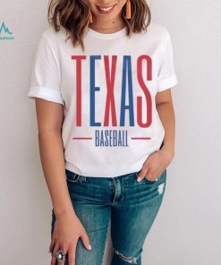 Minimalist Texas Baseball Tshirt Texas Game Day Apparel