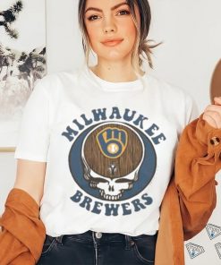 Mlb X Grateful Dead X Brewers Skull Keg Shirt - Limotees