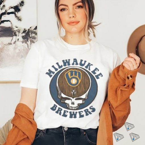 Mlb X Grateful Dead X Brewers Skull Keg Shirt