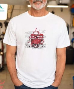 Nebraska football in the deed the glory scarlet and cream shirt