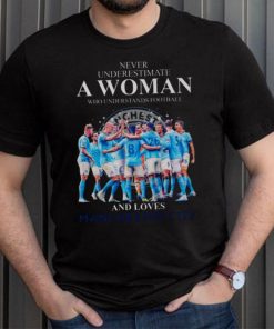 Never Underestimate A Woman Who Understands Football And Loves Manchester City 2023 Shirt