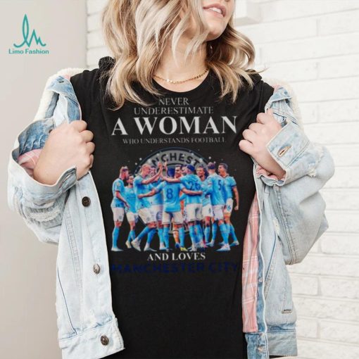 Never Underestimate A Woman Who Understands Football And Loves Manchester City 2023 Shirt