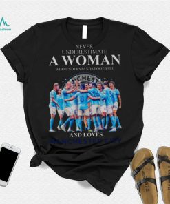 Never Underestimate A Woman Who Understands Football And Loves Manchester City 2023 Shirt