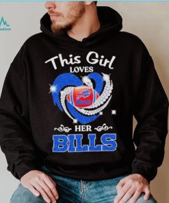 New This Girl Loves Her Buffalo Bills Heart Diamond 2023 Shirt