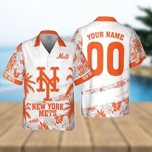 New York Mets MLB Flower Pattern Summer 3D Hawaiian Shirt Personalized