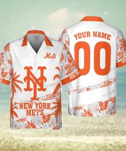 New York Mets MLB Flower Pattern Summer 3D Hawaiian Shirt Personalized
