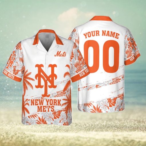 New York Mets MLB Flower Pattern Summer 3D Hawaiian Shirt Personalized