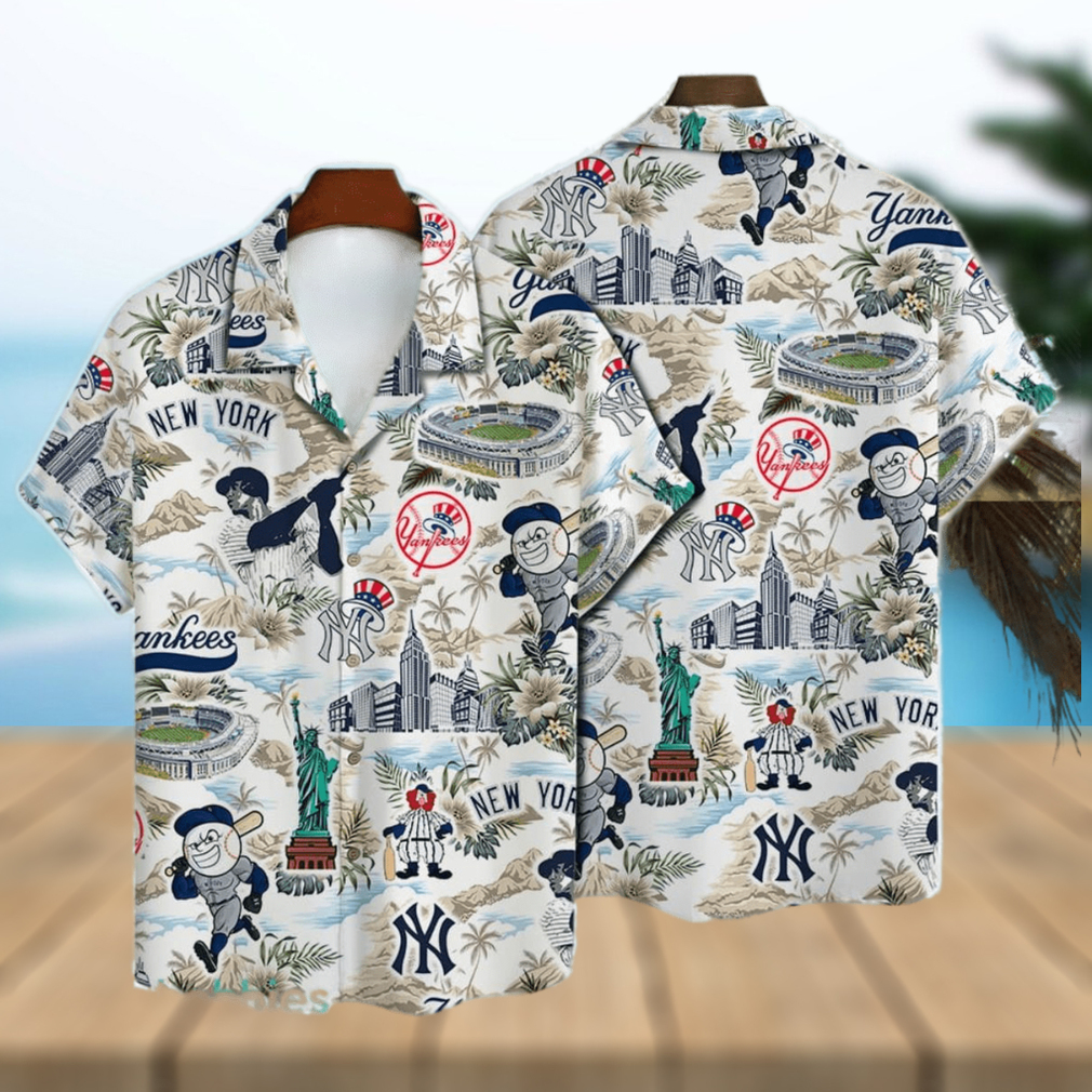 New York Yankees Major League Baseball Hawaiian Shirt with 3D Printed Design