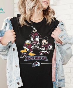 Nhl Colorado Avalanche Mickey Donald Goofy Fan Shirt