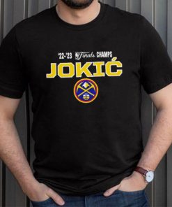 Nikola Jokic Denver Nuggets ’22 ’23 NBA finals champs shirt