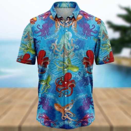 Octopus Ocean Tropical Hawaiian Shirt For Men And Women
