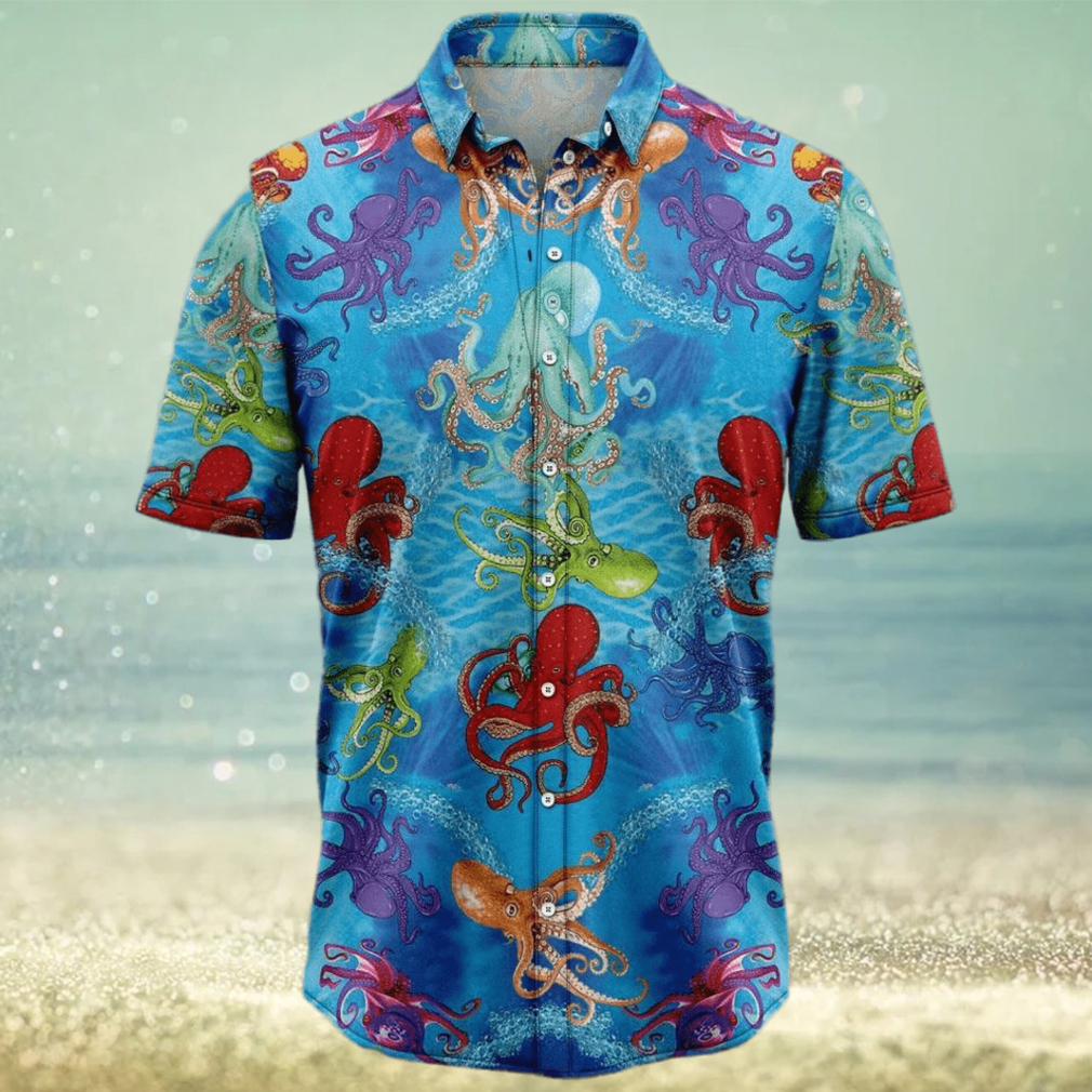 Octopus Ocean Tropical Hawaiian Shirt For Men And Women Octopus Ocean Tropical Hawaiian Shirt For Men And Women
