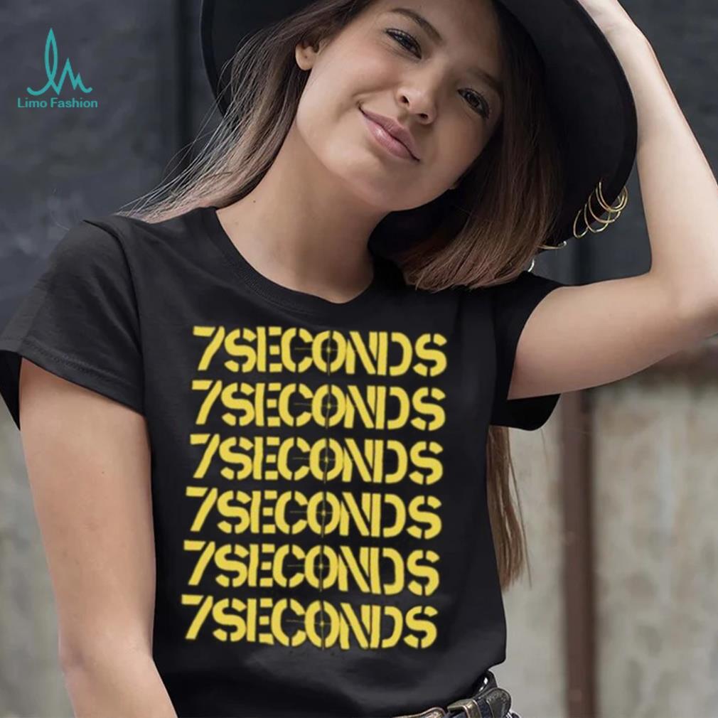 Official 7 Seconds Merch Stacked Logo Shirt Official 7 Seconds Merch Stacked Logo Shirt