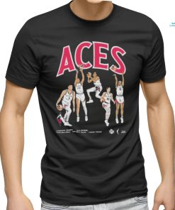 Official Aces team lvaces playa society starting five T shirt