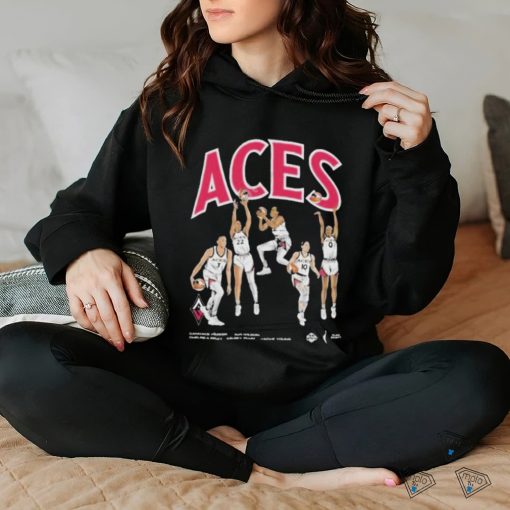 Official Aces team lvaces playa society starting five T shirt