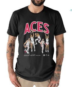 Official Aces team lvaces playa society starting five T shirt