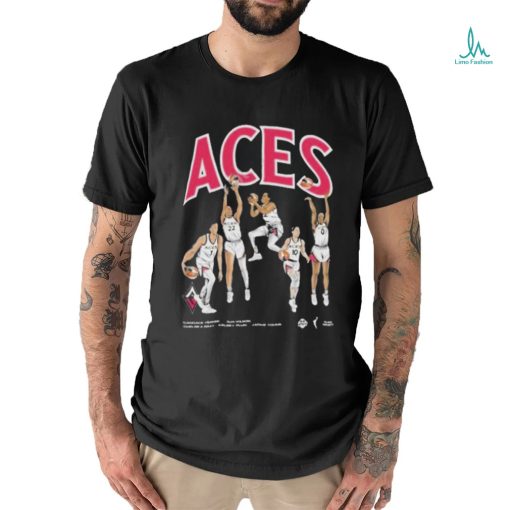 Official Aces team lvaces playa society starting five T shirt