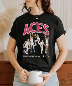 Official Aces team lvaces playa society starting five T shirt