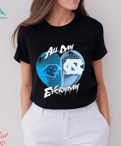 Official Carolina Panthers and North Carolina Tar Heels All day Everyday shirt