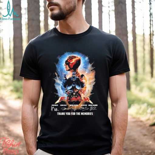 Official DC The Flash Thank You For The Memories signatures shirt