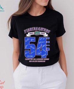 Official Florida Gators 54 Wins Thank You For A History Season And All The Memories Signatures Shirt