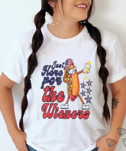 Official Hot Dog Just Here For The Wieners 4th Of July T shirt