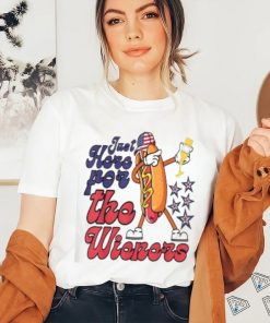 Official Hot Dog Just Here For The Wieners 4th Of July T shirt