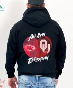 Official Kansas City Chiefs and Oklahoma Sooners All day Everyday shirt