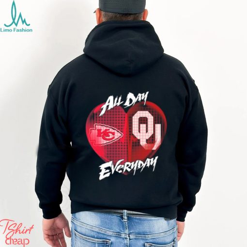 Official Kansas City Chiefs and Oklahoma Sooners All day Everyday shirt