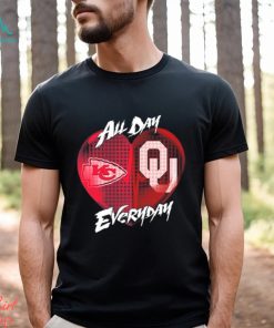 Official Kansas City Chiefs and Oklahoma Sooners All day Everyday shirt