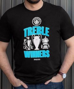 Official Manchester city treble winners 2023 T shirt