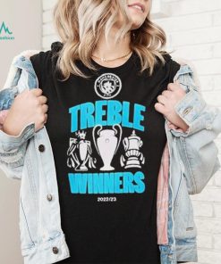 Official Manchester city treble winners 2023 T shirt