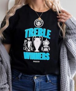 Official Manchester city treble winners 2023 T shirt