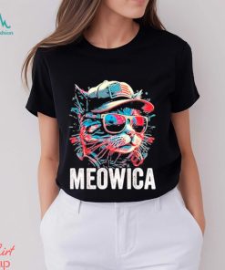 Official Meowica 4th of July Cat American Flag America USA Shirt