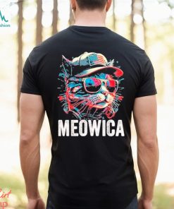 Official Meowica 4th of July Cat American Flag America USA Shirt