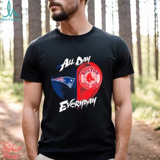 Official New England Patriots and Boston Red Sox All day Everyday shirt