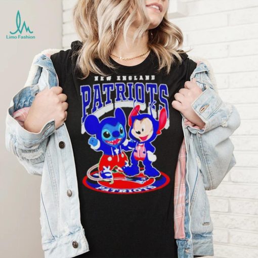 Official New England Patriots baseball stitch and mickey shirt