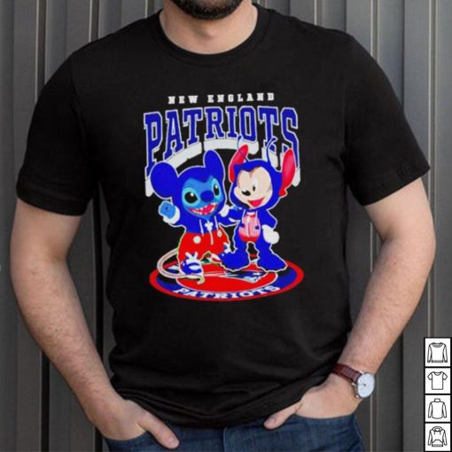 Official New England Patriots baseball stitch and mickey shirt