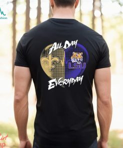 New Orleans Saints And LSU Tigers Superman T-Shirt - TeeNavi