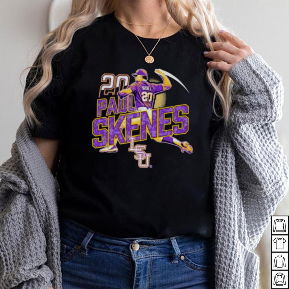 Official Number 20 Paul Skenes 20 LSU Tigers shirt Official Number 20 Paul Skenes 20 LSU Tigers shirt
