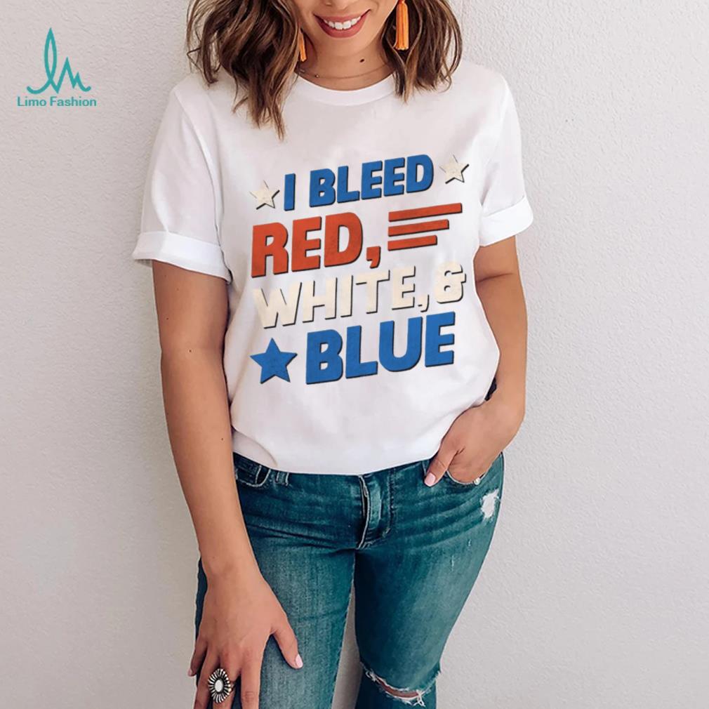 Official Only Up Online Merch 4th of July I Bleed Red, White and Blue Shirt Official Only Up Online Merch 4th of July I Bleed Red, White and Blue Shirt