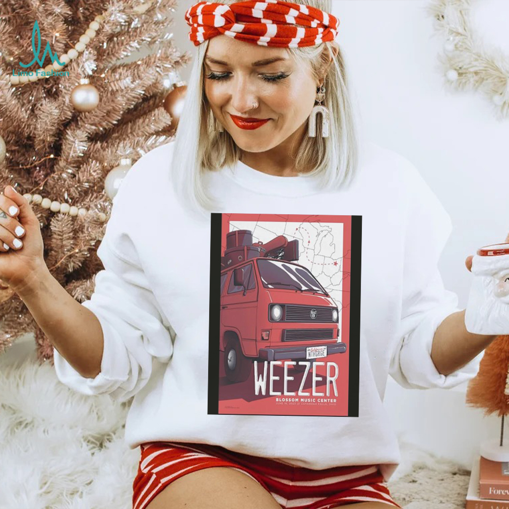 Official Weezer 2023 Blossom Music Center OH Poster shirt Official Weezer 2023 Blossom Music Center OH Poster shirt