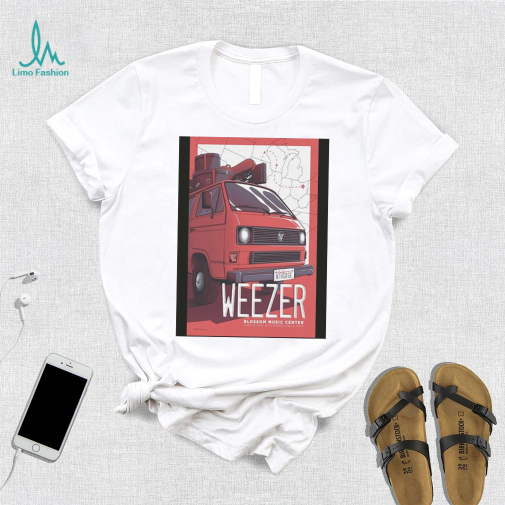 Official Weezer 2023 Blossom Music Center OH Poster shirt Official Weezer 2023 Blossom Music Center OH Poster shirt
