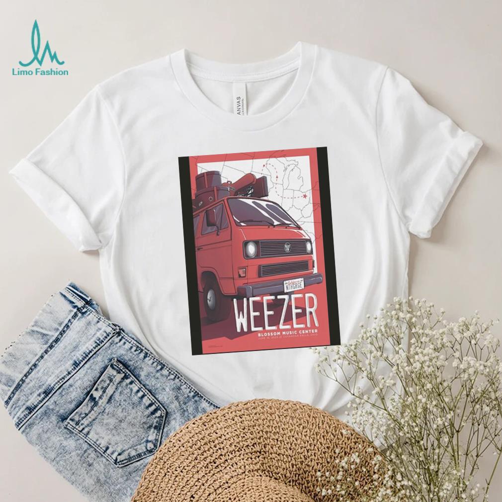 Official Weezer 2023 Blossom Music Center OH Poster shirt Official Weezer 2023 Blossom Music Center OH Poster shirt