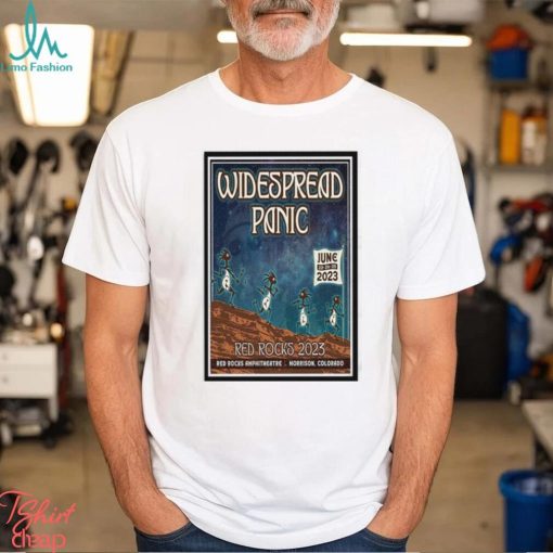 Official Widespread Panic At Red Rocks June 23 & 24 & 25 2023 Poster shirt