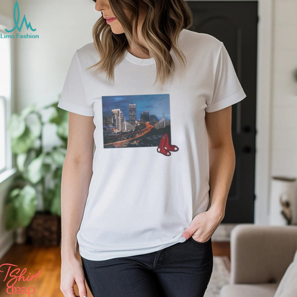 Official boston Red Sox Ladies City Scape Shirt - Limotees